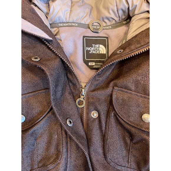 The North Face Primaloft Insulated women's Brown Hooded Jacket SIZE Small - Picture 5 of 9